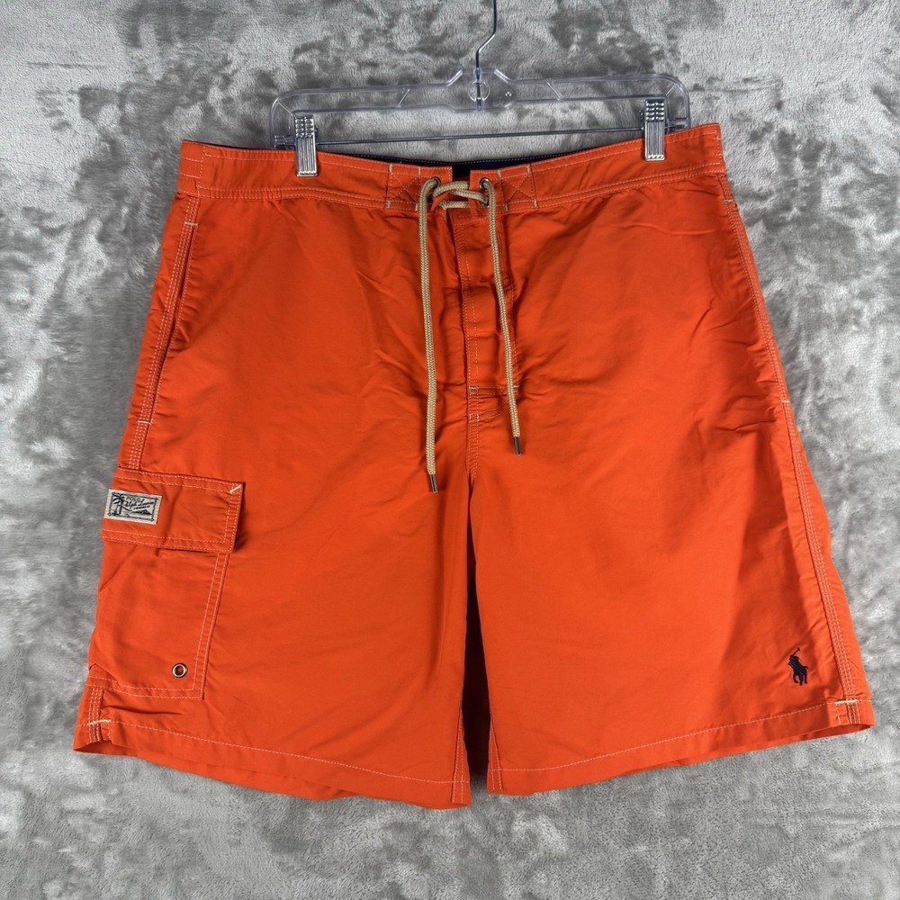Polo Ralph Lauren Orange Swimming Trunks Men's Size Large Summer Outdoor Casual